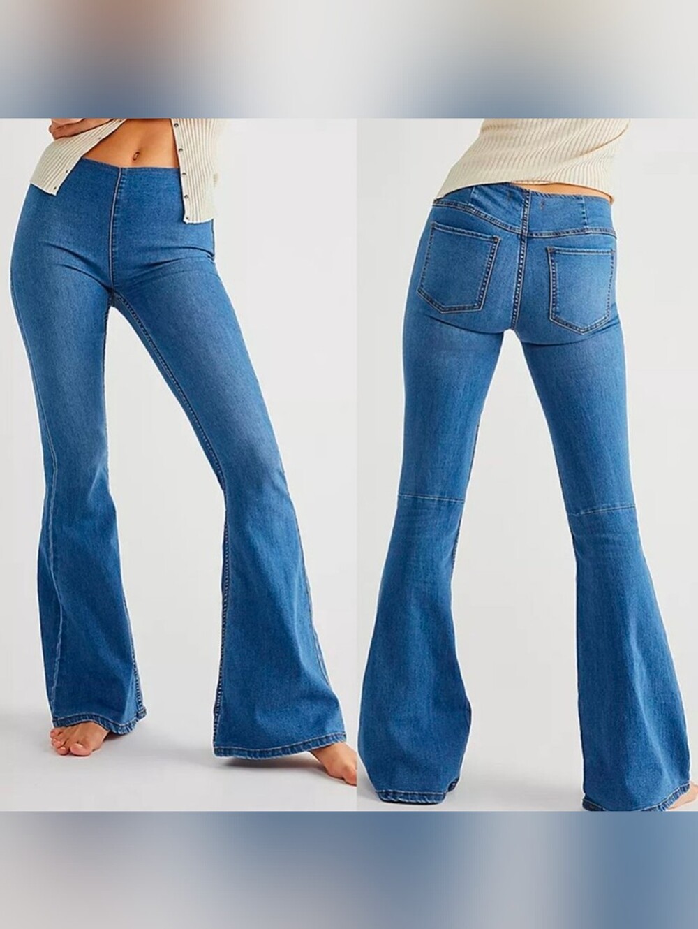 273. Free People - Penny Pull-On Flare Jeans